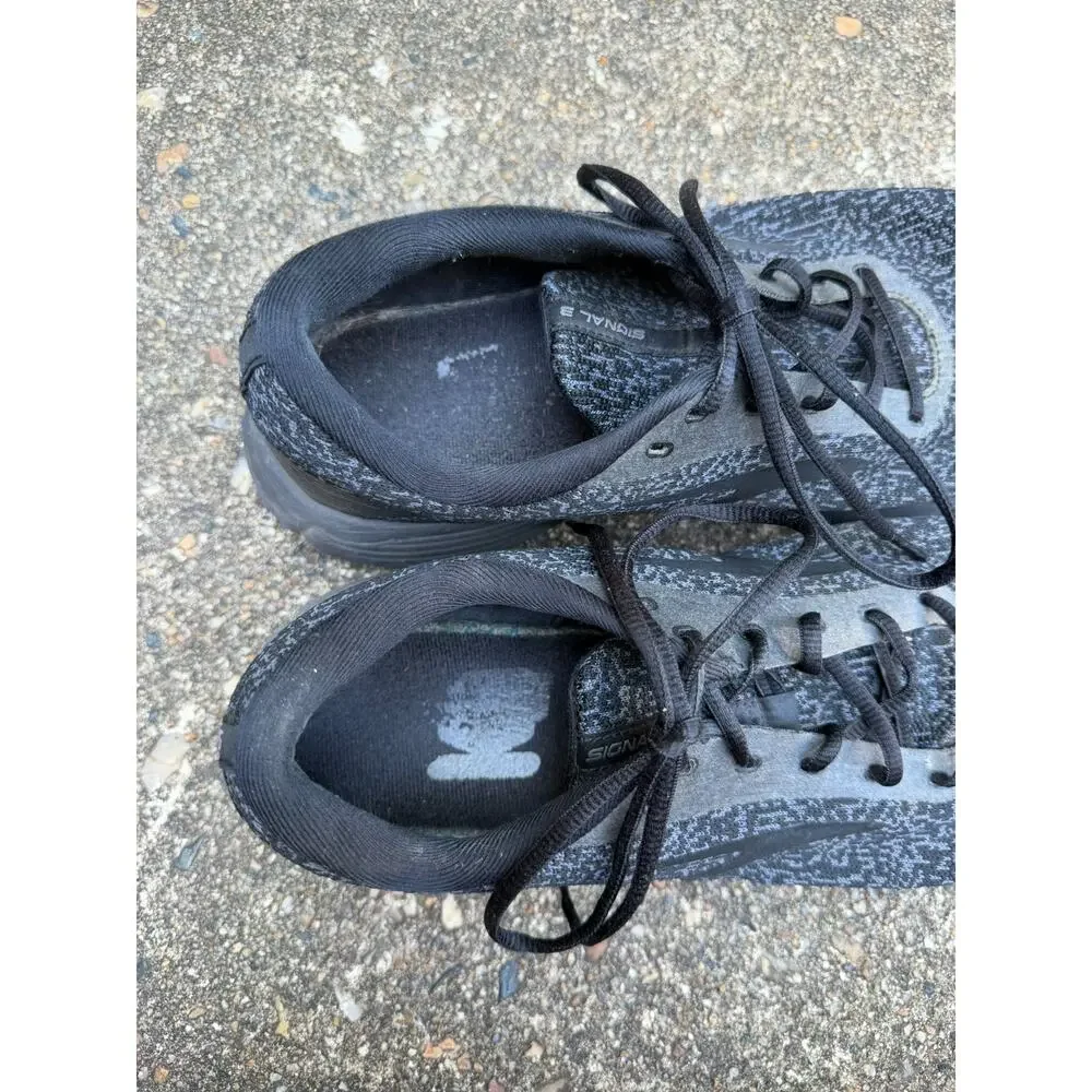 Brooks Signal 3 Men’s Size 11 Black Running Shoes Athletic Trainer Gym Sneakers